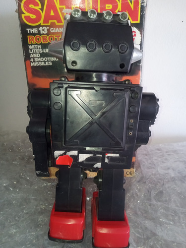 Robot Saturno Vintage Con Detalle (Usado)
