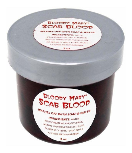 Bloody Mary, Maquillaje De Pintura Corporal Falsa Scab Bloo.