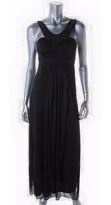 Vestido Fiesta Largo Negro Talles Desde Xs Hasta 4xl