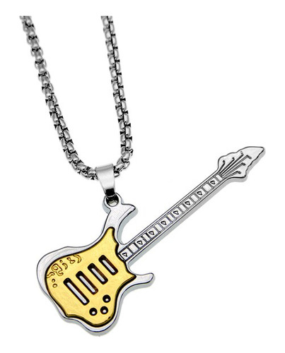 Collar De Guitarra De Acero De Titanio Gótico Para 2 Gold