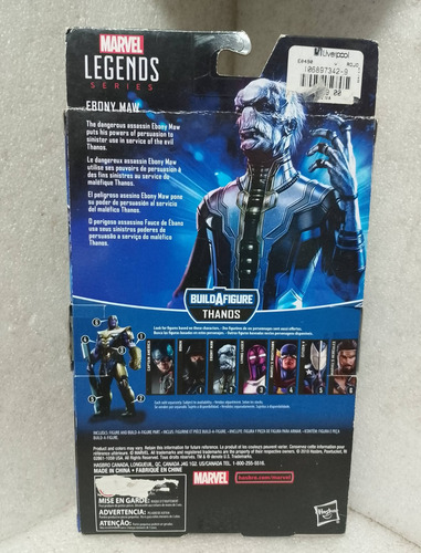 Marvel Legends Ebony Maw Avengers End Game Mr34 Thanos (Usado)
