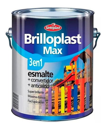 Esmalte Convertidor Brilloplast 3 En 1 Blanco 20 Lt Rex