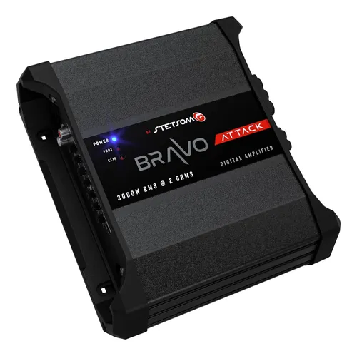 Amplificador De Coche Mono Stetsom Bravo Attack 3000 De 2 Oh