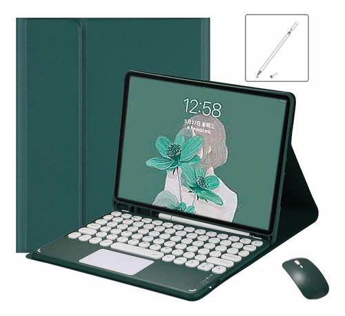 Funda Con Teclado Mouse+ Lapiz Para Galaxy Tab A8 10.5 X200
