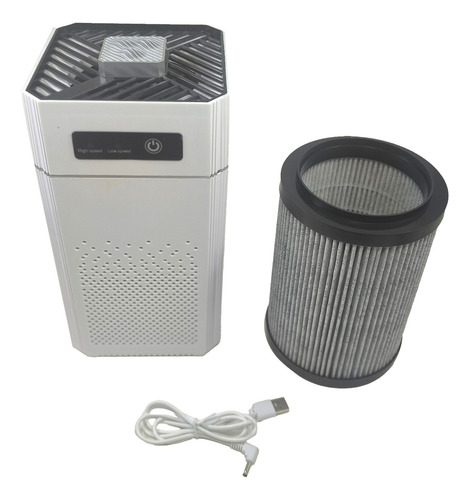 Purificador De Ar Compacto Filtro Hepa E Ionizacao Cor Branco 127/220V