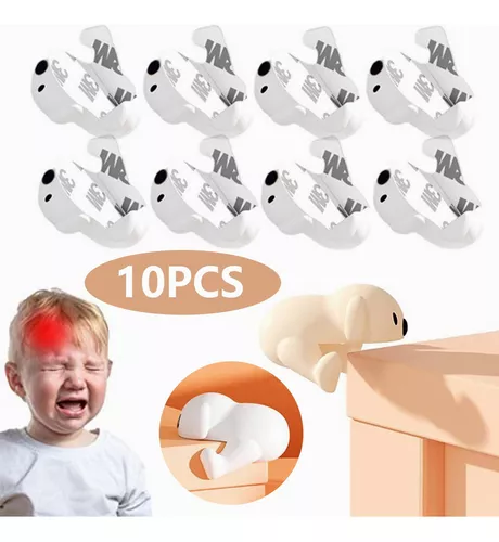 10 x Protectores De Silicona Esquineros Para Seguridad De Bebés Y