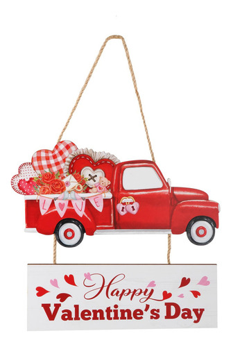 Feliz Día De San Valentín Cartel Decorativo Colgante