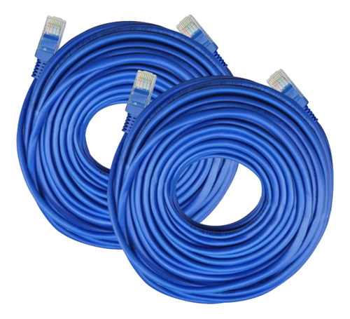 Cable Ethernet Lan Red Cat5 Utp Rj45 30 Metros 2 Piezas