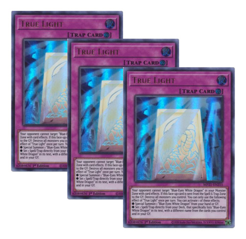 Yugioh! ×3 True Light - Mp21 (ultra Rare) Tercia True Light Inglés (Usado)