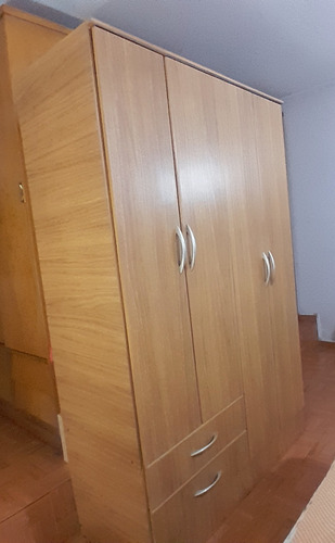 Placard Ropero 4 Puertas 2 Cajones Roble (Usado)