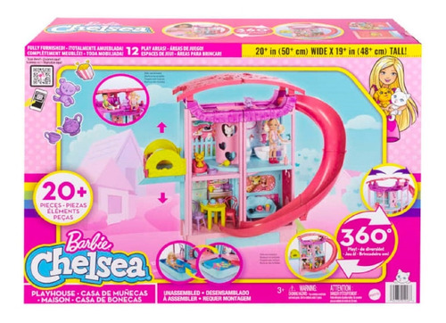 Barbie Casa De Juegos Chelsea Con Accesorios