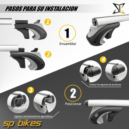 Imagen 5 de 10 de Barras Transversales Portaequipaje C/llave Ram 700 Todas Ver