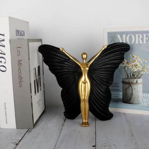 Estatua De Hadas Negras Resina Decoración Mesa Hogar
