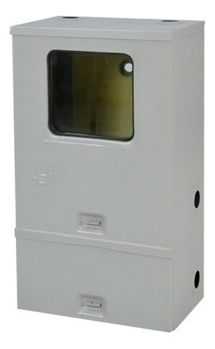 Caixa De Luz Tipo 2 Para 1 Medidor C/ Visor - Padrão Cpfl Cor Cinza