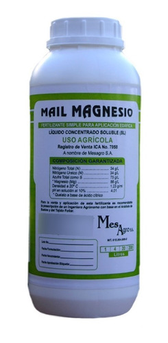 Quelato De Magnesio O Mg Quelatado - Fertilizante Liquido
