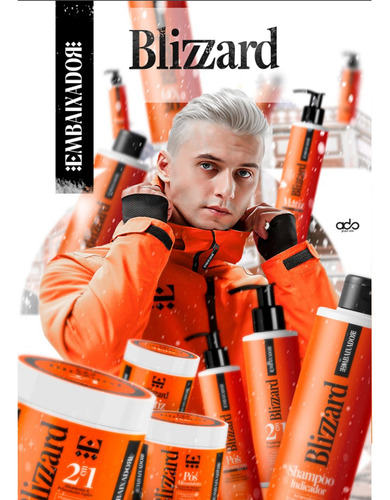 03 Shampoo Pós Alisamento E Relaxamento Blizzard Embaixador