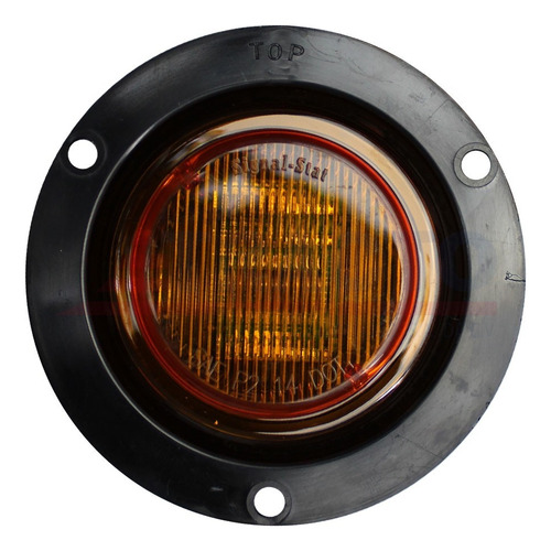 Plafon Ambar 2 Leds Redonda 2 1/2  Signal Stat Con Flange