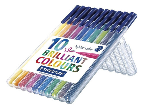 Staedtler Marcadores Triplus 323 1 Mm X 10 Colores