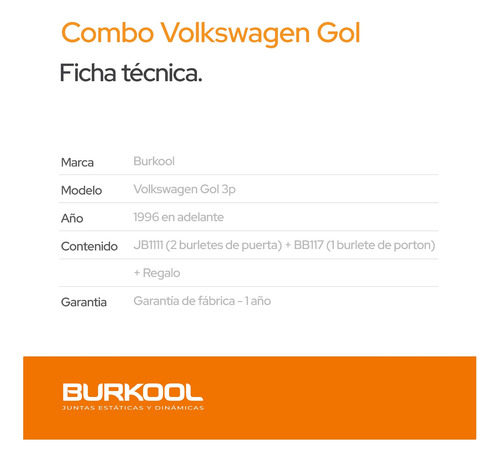 Imagen 3 de 8 de Combo Burletes De Puerta Y Baul Vw Gol 3 Puertas + Regalo