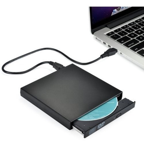 Imagen 2 de 5 de Nuevo Externo Usb 2.0 Lector De Quemador De Dvd Rw Cd Escrit