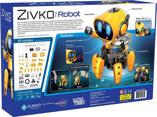 Robot De Juguete Elenco Programable Para Niños Amarillo