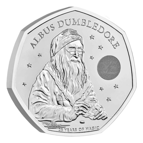 Harry Potter Moneda Albus Dumbledore 25 Años Original