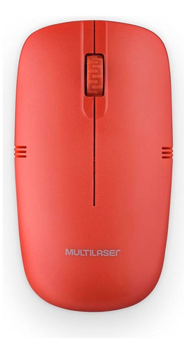 Mouse Inalámbrico Rojo Multilaser Mo289