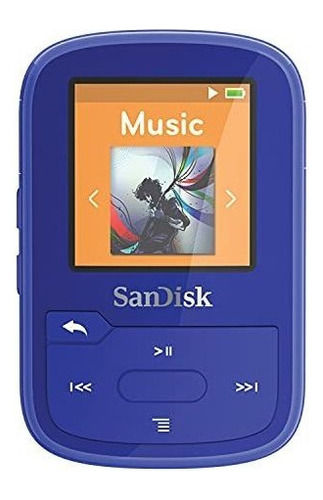 Reproductor Mp3 - Sandisk - De 16 Gb - Azul - Bluetooth