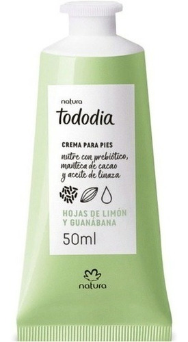 Natura Tododía Crema Hidratante De Pies Hojas De Limon Y Guanabana
