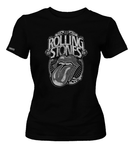 Camiseta Dama Rolling Stones Rock Metal Dbo2