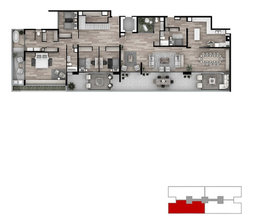 Penthouse Duplex En Venta De 4 Dorm. En Vitacura