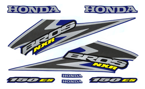 Faixa Adesiva Kit Completo Honda Nxr Bros 150 Es 2006 Azul