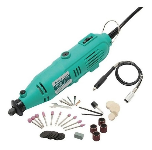 Imagen 4 de 10 de Minitorno Mini Torno Proskit Maletin Y 40 Acc. 5501