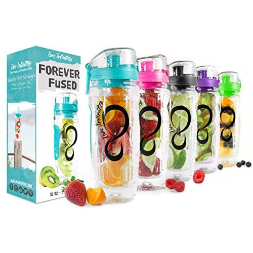 Botella De Agua Infusor De Frutas De 32 Oz - Una Varill...