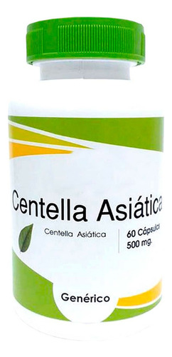 Centella Asiática 60 Cápsulas 500 Mg Natural Herbal 