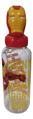 Botella Plástica Infantil 560 Ml Color Iron-man