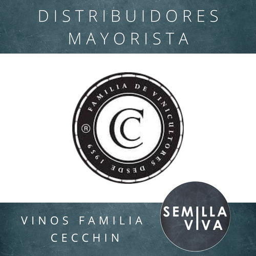 Imagen 6 de 10 de Vino Orgánico Carignan Familia Cecchin X 750 Cc/sin Sulfitos