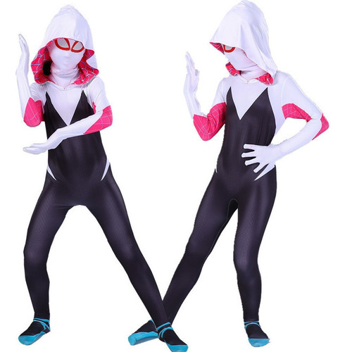 Halloween Gwen Homem-aranha Paralelo Universo Roupas Cosplay