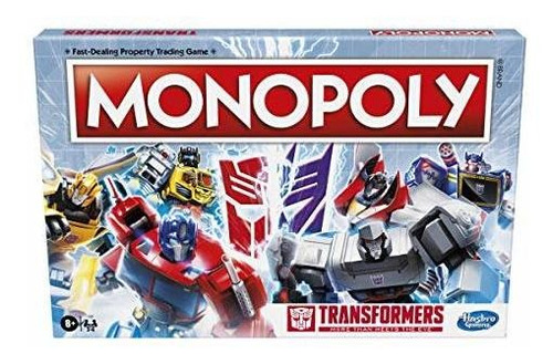 Monopoly: Transformers Edition Juego De Mesa Para Niños De