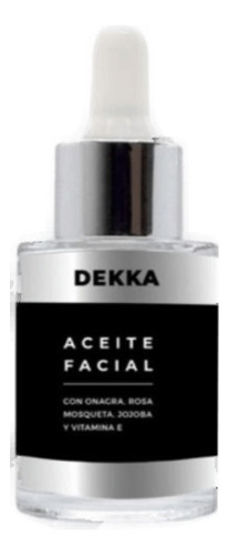 Aceite Facial Dekka 30ml Serum Natural Vegano Vitamina E Tipo de piel Todo tipo de piel