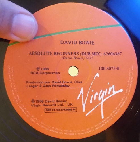 Disco Vinil Lote David Bowie 2 Promos Lets Dance + Absolute (Usado)