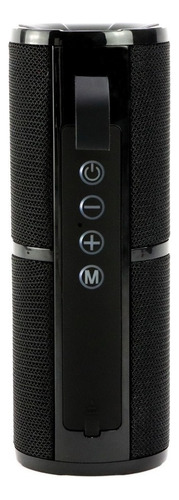 Alto-falante Bluetooth portátil, alto-falante sem fio BOC060 Bluetooth 5.1 de 1 hora com reprodução de som estéreo HD sem usar as mãos, AUX/Micro SD/TF/USB de 3,5 mm, preto