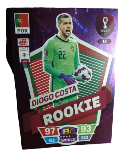 Adrenalyn Qatar 2022 Panini Diogo Costa Rookie