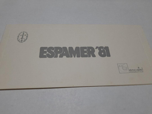 Invitación A La Exposición Filatélica Espamer´81. Dap