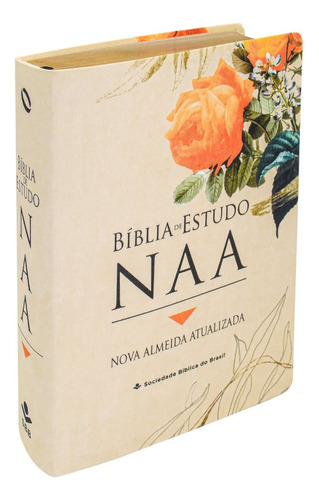 Bíblia De Estudo Naa | Letra Normal | Capa Flexível Linho | Lírica