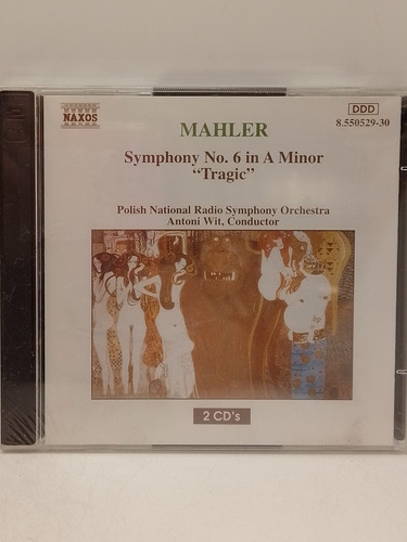 Mahler Symphony No. 6 In A Minor Tragic Cd Nuevo 
