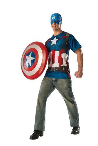 Disfraz Para Adulto De Capitán América Talla Xl Halloween