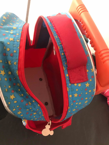 Mochila Carro Con Ruedas Mickey Disney Store Original