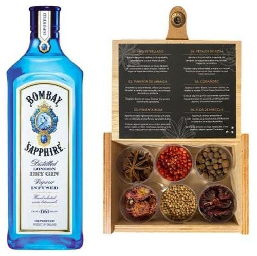 Gin Bombay Sapphire + Caja Mixologia Botanica Fullescabio