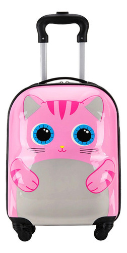 Malinha Infantil Escolar Gatinha Dino Leão Girafa Zoo Pet Cor Pink Gatinho Rosa